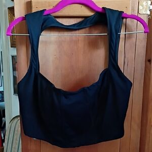 FP Movement by Free People Black Cropped Tank Top